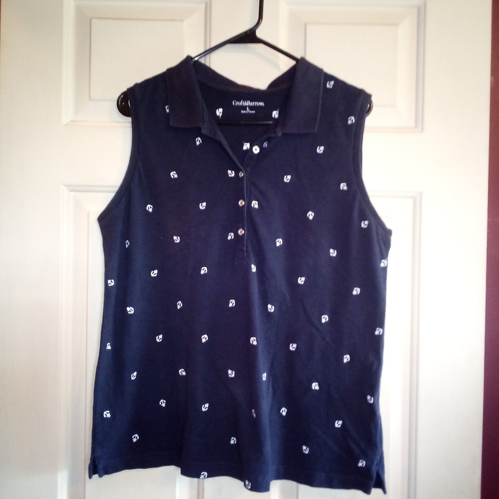 (3 for $15 item)Croft & Barrow Anchor Polo Top